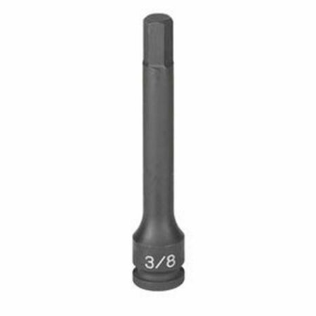 EAGLE TOOL US Grey Pneumatic 0.38 in. Drive x 5 mm x 4 in. Length Hex Driver GY19054M